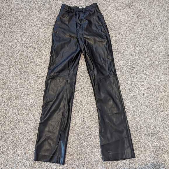 House of CB Inaya Black Stretch Vegan Leather Trousers - Picture 5 of 9